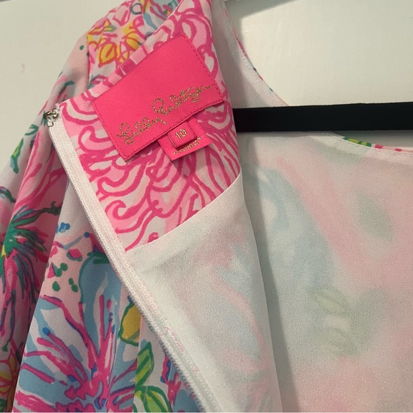 Lilly Pulitzer Darlah Stretch Wrap Dress Size 10 - Picture 10 of 10